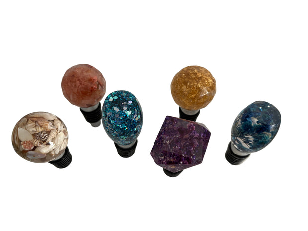 Handcrafted Resin Wine Bottle Stoppers