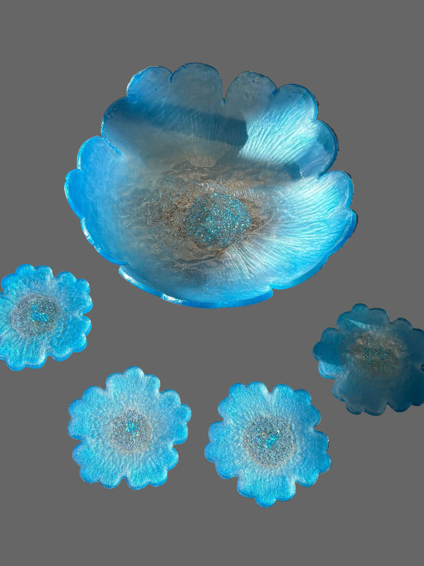 Blue shimmering Coasters