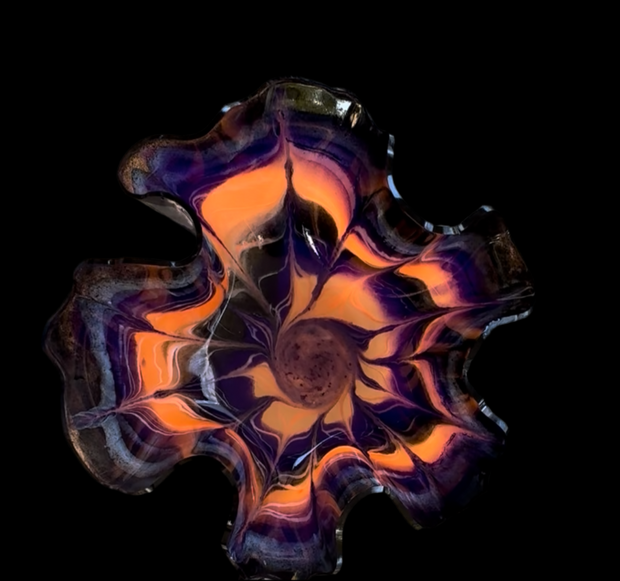 Handmade Resin Spiderweb Bowl – Halloween Candy Dish & Décor