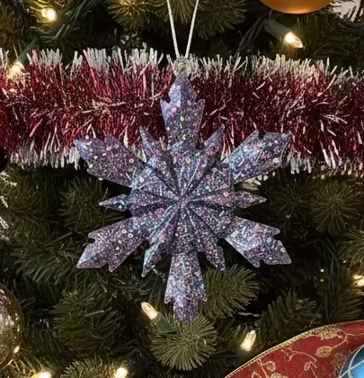 ✨ Handcrafted Resin Snowflake Ornaments – Colorful & Unique ✨
